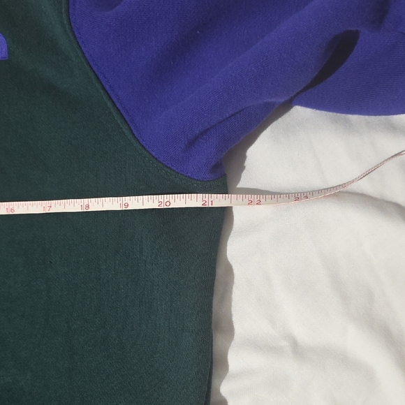 The North Face Men's Green Blue Orange Colorblock Hoodie Size S Casual Warm - Picture 9 of 14